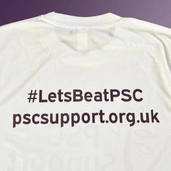 PSC Support charity running T-shirt and 5 wristbands - Image 4