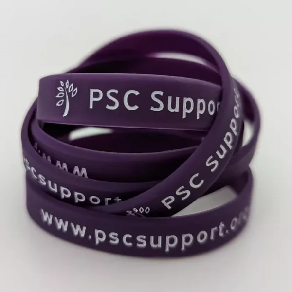 PSC Support charity running T-shirt and 5 wristbands - Image 2