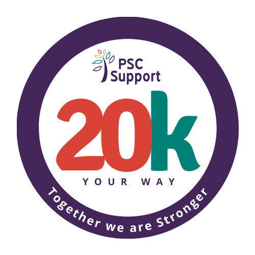 PSC Support 20K Your Way Challenge Logo PSC Support 20K Your Way Challenge Logo
